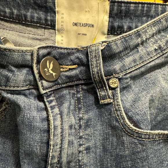 ⭐️SALE⭐️OneXOneTeaspoon Free Bird Super High Rise Skinny inner bottom zip Sz26 - Picture 4 of 7